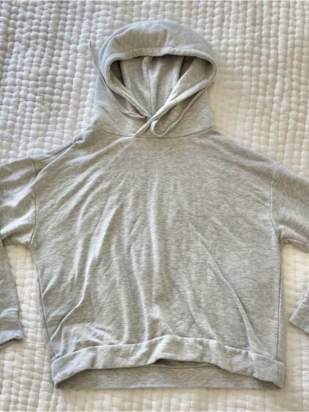 Quince Light Gray Crewneck Hoodie M